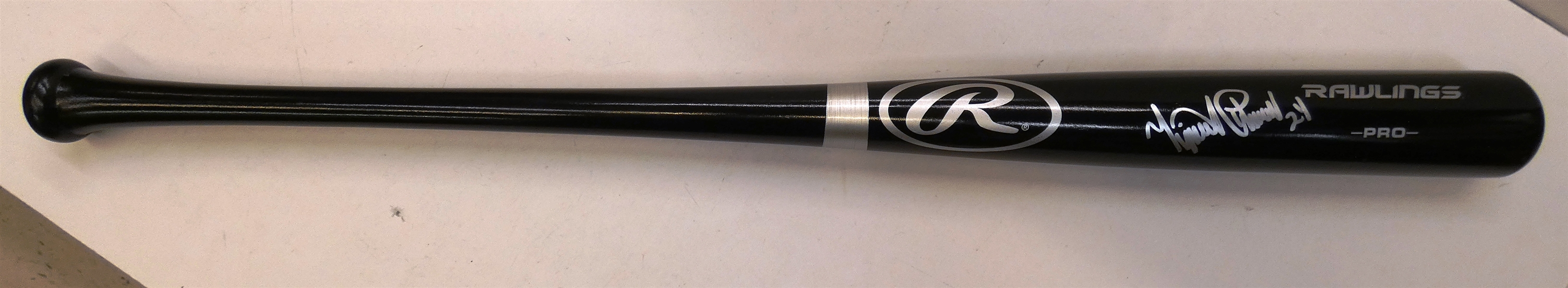 Miguel Cabrera Autographed Rawlings Black Bat