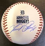 Miguel Cabrera Autographed "Gracias Miggy" Final Series Baseball