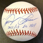 Miguel Cabrera Autographed Baseball w/ 2012/13 AL MVP