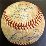 Miguel Cabrera Autographed Game Used Ball - 333rd HR Game