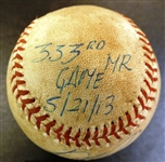 Miguel Cabrera Autographed Game Used Ball - 333rd HR Game