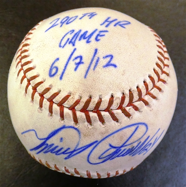 Miguel Cabrera Autographed Game Used Ball - 290th HR Game