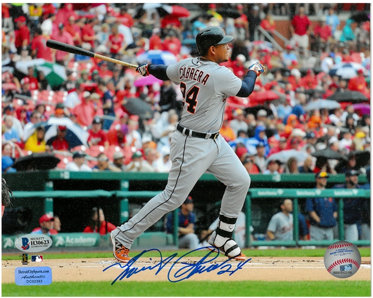 Miguel Cabrera Autographed 8x10 - 400th Homerun