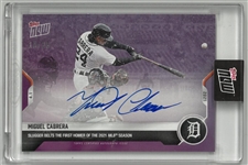 Miguel Cabrera #19/25 Autographed 2021 Topps Now