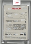 Miguel Cabrera #8/70 Chrome 2021 Topps Project70