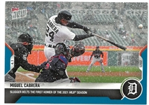 Miguel Cabrera #46/49 2021 Topps Now - 1st HR of Season