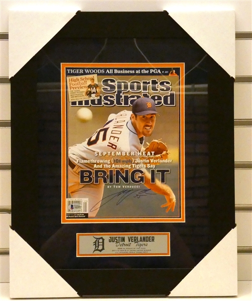 Justin Verlander Autographed Framed Sports Illustrated