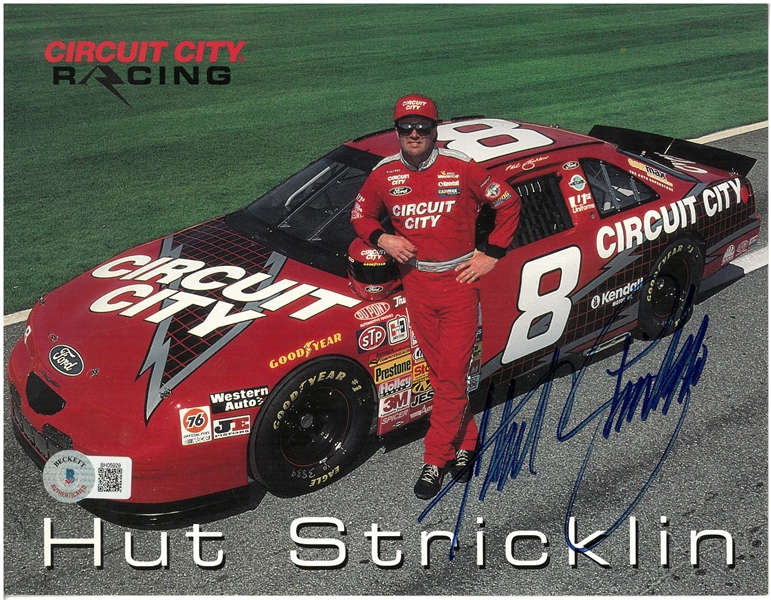 Hut Stricklin Autographed 6x9