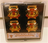 Chicago Bulls 4 Pin Championship Set