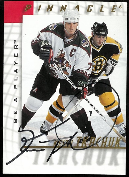 Keith Tkachuk Autographed Pinnacle