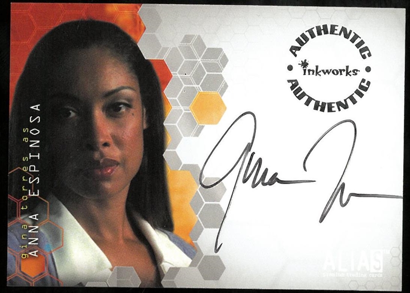 Gina Torres Autographed Alias Card