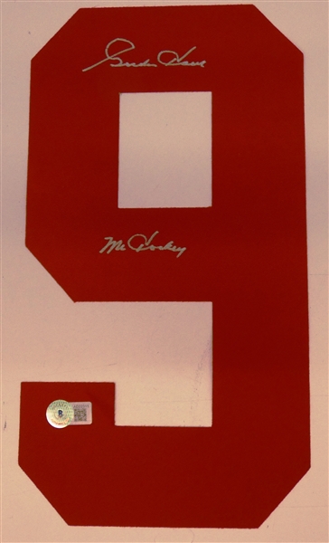 Gordie Howe Autographed Red Jersey Number