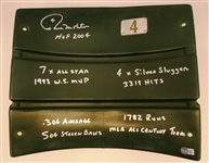 Paul Molitor Autographed & Inscribed County Stadium Seatback