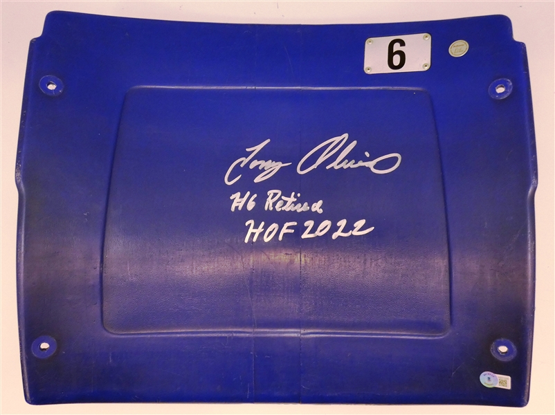 Tony Oliva Autographed Metrodome Seatback