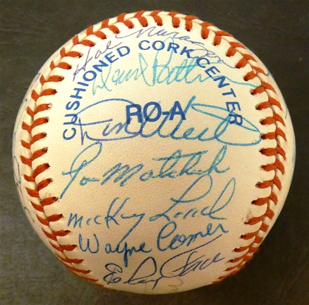 1968 Detroit Tigers Team Signed Baseball (24 Signatures)