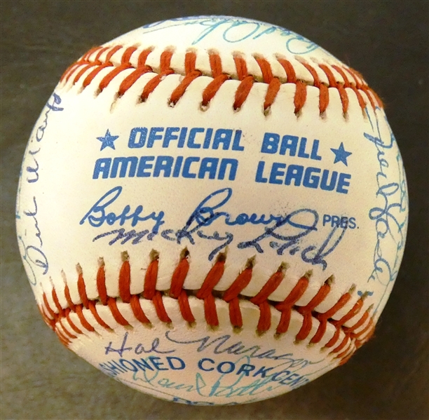 Lot Detail - 1968 Detroit Tigers Team Signed Baseball (24 Signatures)