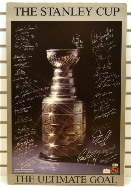 Stanley Cup Poster Autographed by 36 (pick up only)