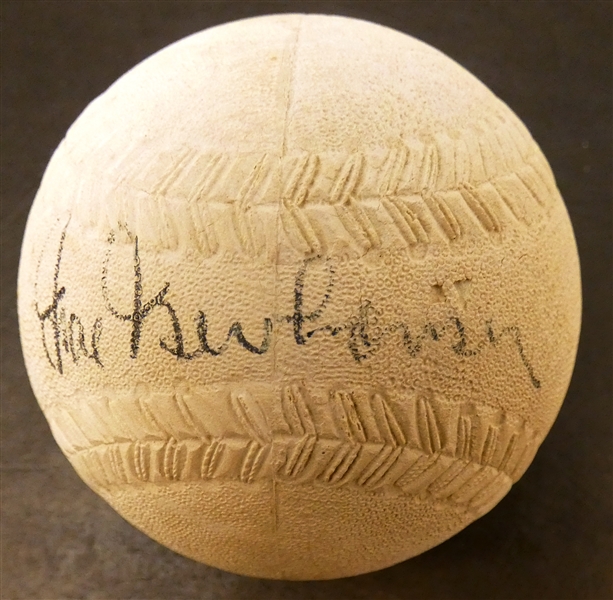 Hal Newhouser Autographed Vintage Baseball