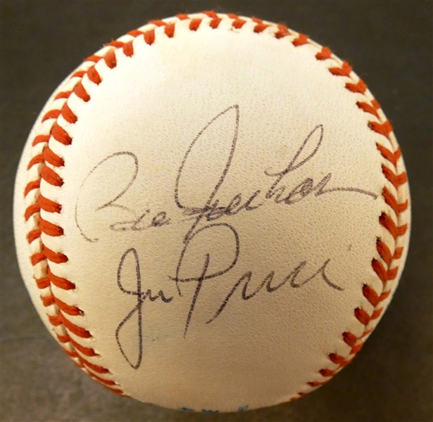 1968 Tigers Catchers Freehan & Price Autographed Baseball
