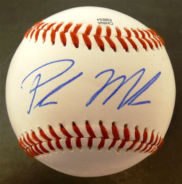 Parker Meadows Autographed Baseball