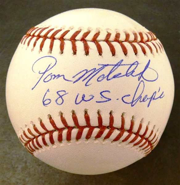 Tom Matchick Autographed Baseball