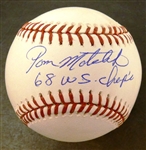 Tom Matchick Autographed Baseball