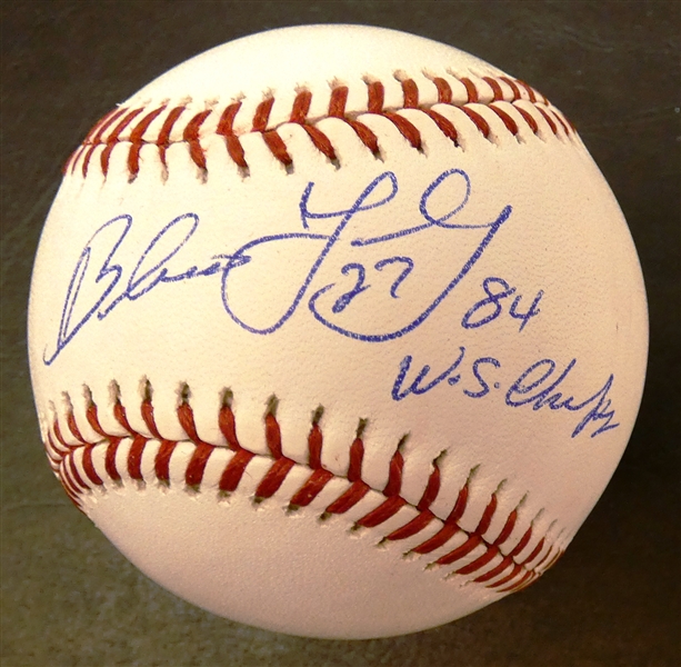 Barbaro Garbey Autographed Baseball