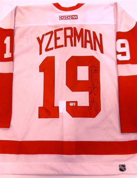 Steve Yzerman Autographed Authentic CCM Red Wings Jersey