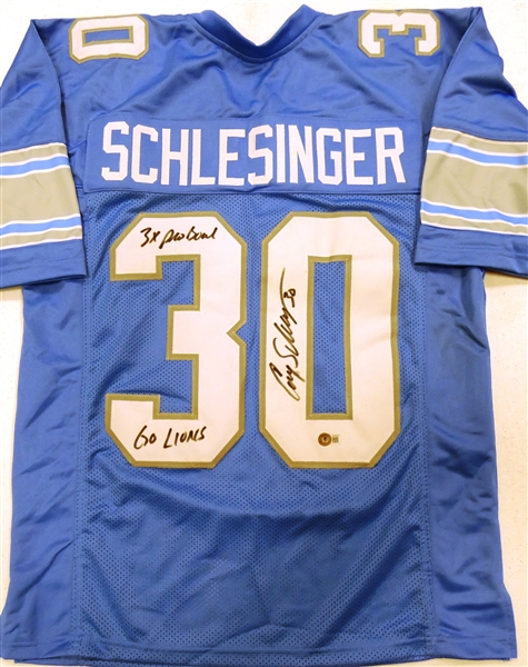 Cory Schlesinger Autographed Custom Jersey