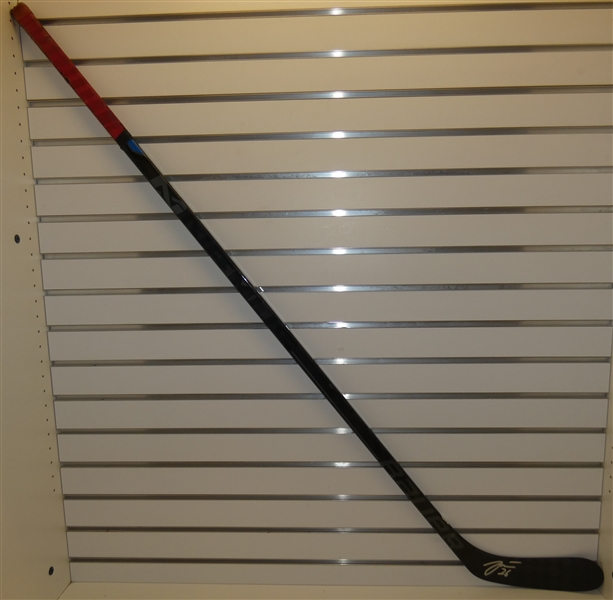 Tomas Jurco Game Used Autographed Stick