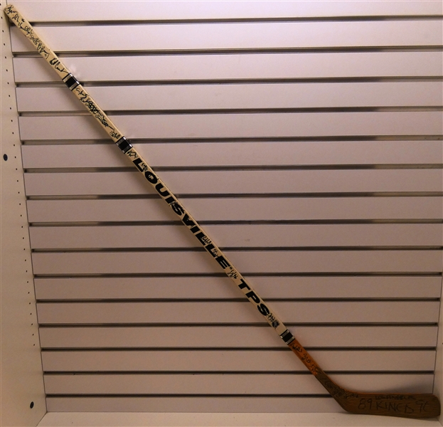 1989/90 LA Kings Team Signed Stick