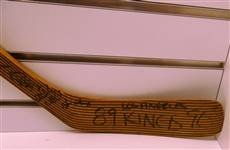 1989/90 LA Kings Team Signed Stick