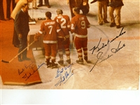 Production Line Autographed 16x20 (Abel, Lindsay, Howe)