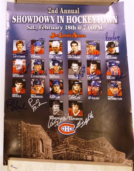 Montreal Canadiens Autographed 18x24 Poster
