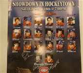 Montreal Canadiens Autographed 18x24 Poster
