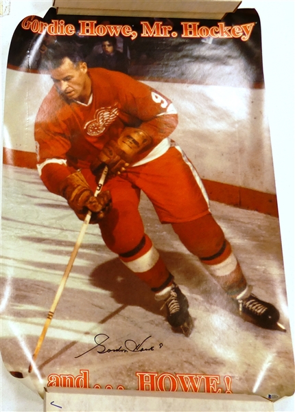 Gordie Howe Autographed Poster