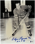 Edgar Laprade Autographed 8x10