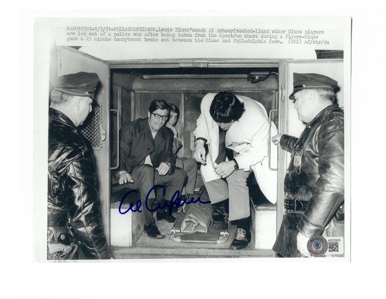 Al Arbour Autographed 8x10