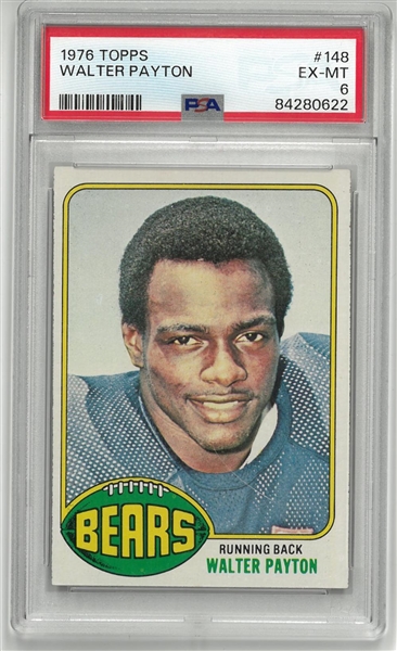 Walter Payton PSA 6 1976 Topps Rookie Card