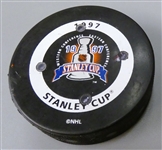 1997 Stanley Cup FoxTrax Game Used Puck