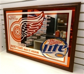 Red Wings 2002 Cup Miller Lite Mirror (Pick up only)
