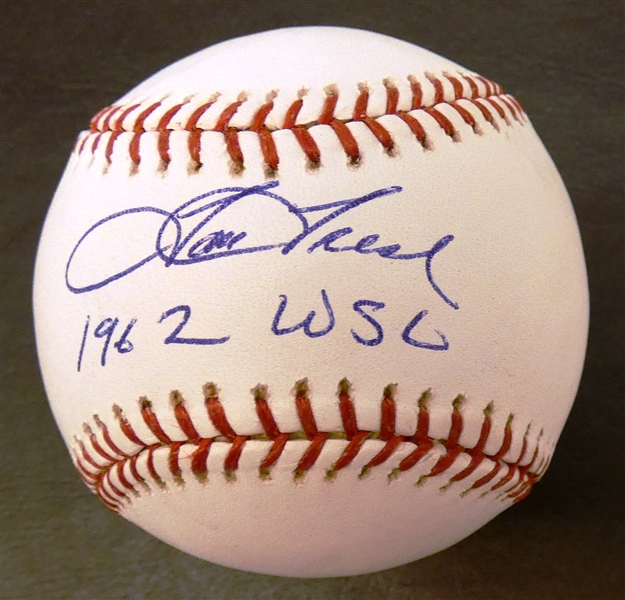 Tom Tresh Autographed Baseball