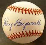 Ray Hayworth Autographed Baseball