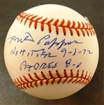 Milt Pappas Autographed Baseball