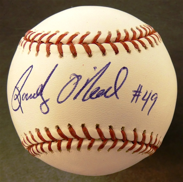 Randy ONeal Autographed Baseball