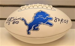 Billy Sims Autographed Lions Football