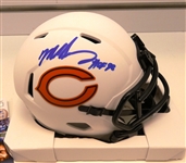 Mike Singletary Autographed Bears Mini Helmet