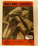 Hal Newhouser Autographed 1946 Whos Who Book