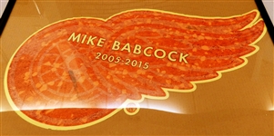 Mike Babcock Vinyl Floor Sticker from Joe Louis Arena
