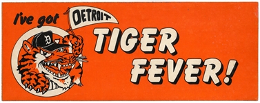 Detroit Tigers Vintage Bumper Sticker